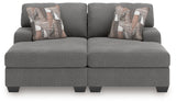 Seyler Lane Greystone 2-Piece Super Chaise by Ashley at Eve Furniture