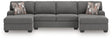 Seyler Lane Greystone 3-Piece Double Chaise Sectional by Ashley at Eve Furniture