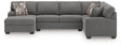 Seyler Lane Greystone 3-Piece Left Arm Facing Sectional by Ashley at Eve Furniture