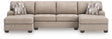 Seyler Lane Hemp 3-Piece Double Chaise Sectional by Ashley at Eve Furniture