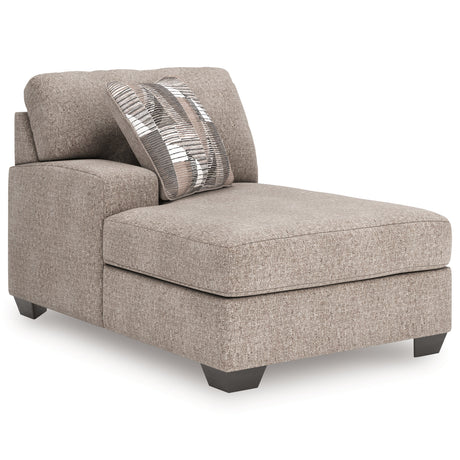 Newellen Hemp 3-Piece Double Chaise Sleeper Sectional by Ashley at Eve Furniture