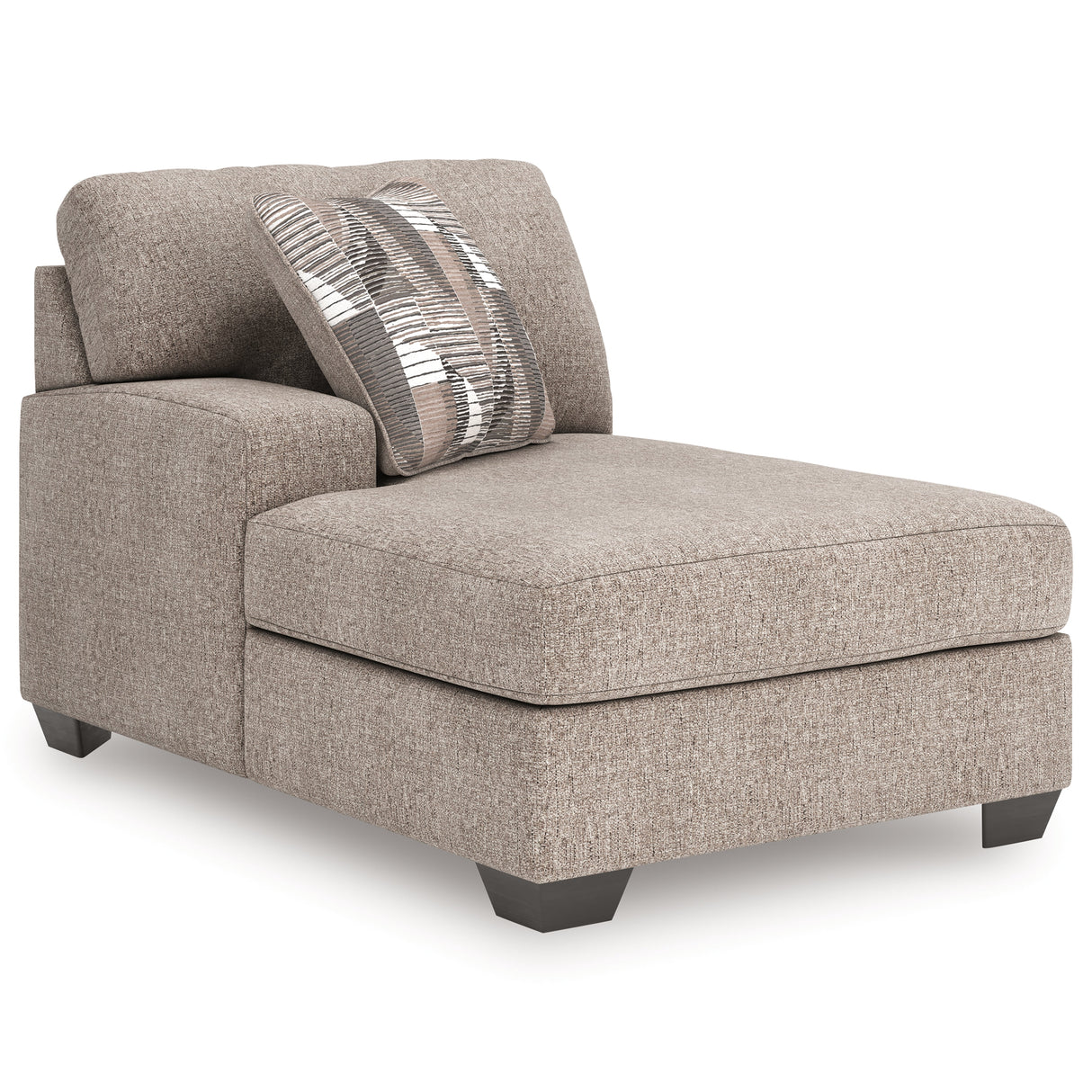 Newellen Hemp 3-Piece (LAF) Chaise Sleeper Sectional by Ashley at Eve Furniture