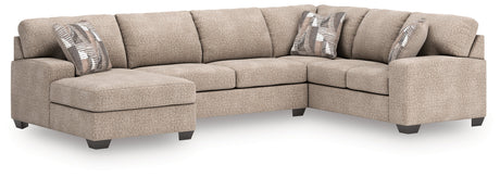 Seyler Lane Hemp 3-Piece Left Arm Facing Sectional by Ashley at Eve Furniture