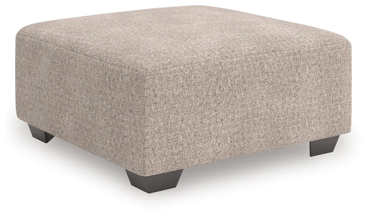 Newellen Hemp Oversized Accent Ottoman by Ashley at Eve Furniture