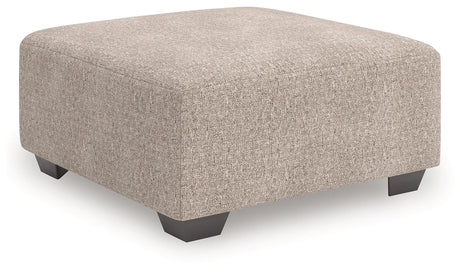 Newellen Hemp Oversized Accent Ottoman by Ashley at Eve Furniture