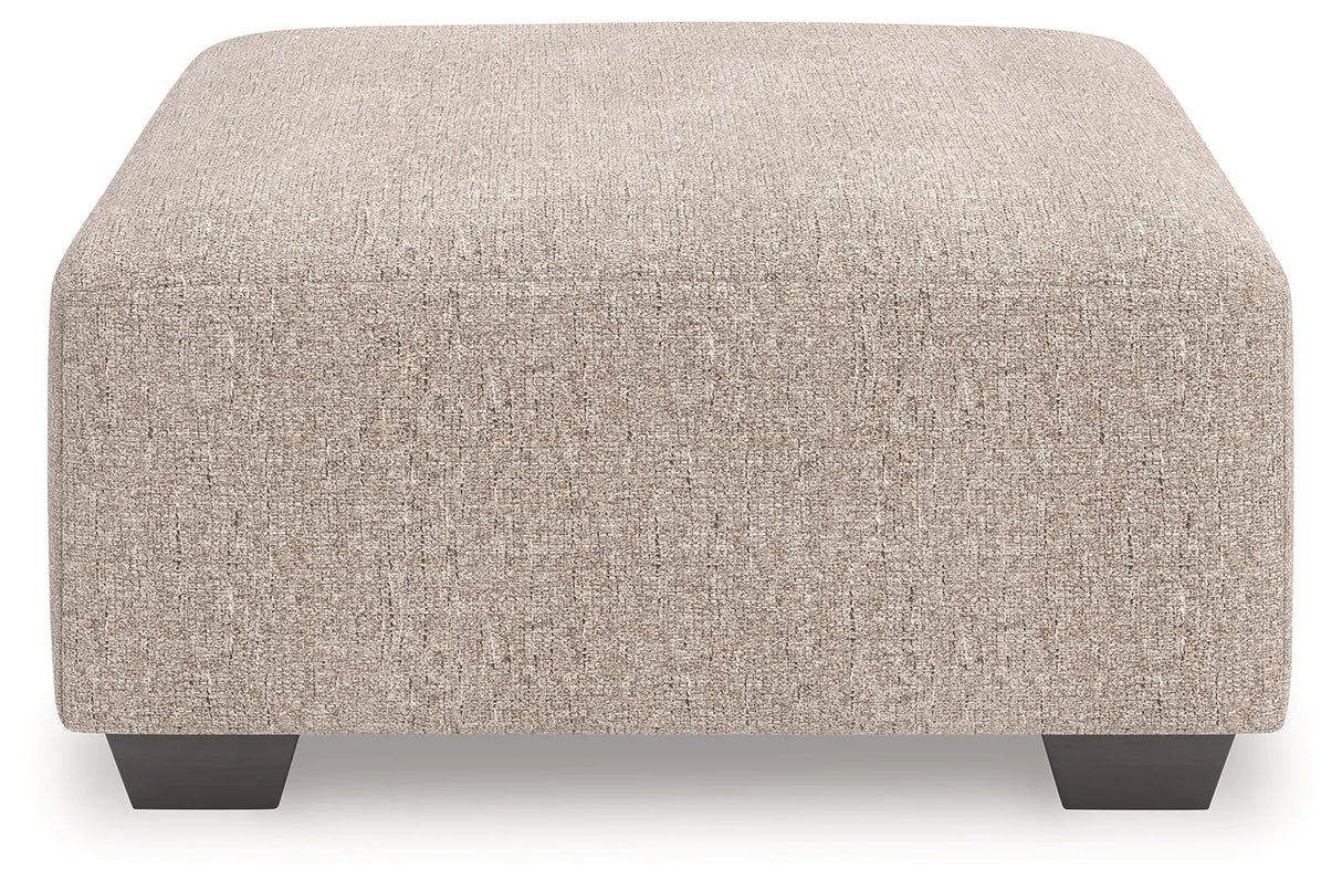 Newellen Hemp Oversized Accent Ottoman by Ashley at Eve Furniture
