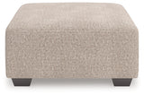 Newellen Hemp Oversized Accent Ottoman by Ashley at Eve Furniture