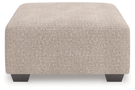 Newellen Hemp Oversized Accent Ottoman by Ashley at Eve Furniture