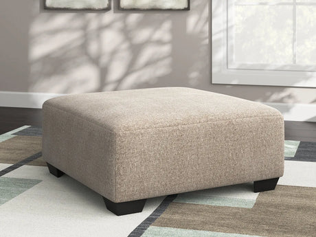 Newellen Hemp Oversized Accent Ottoman by Ashley at Eve Furniture