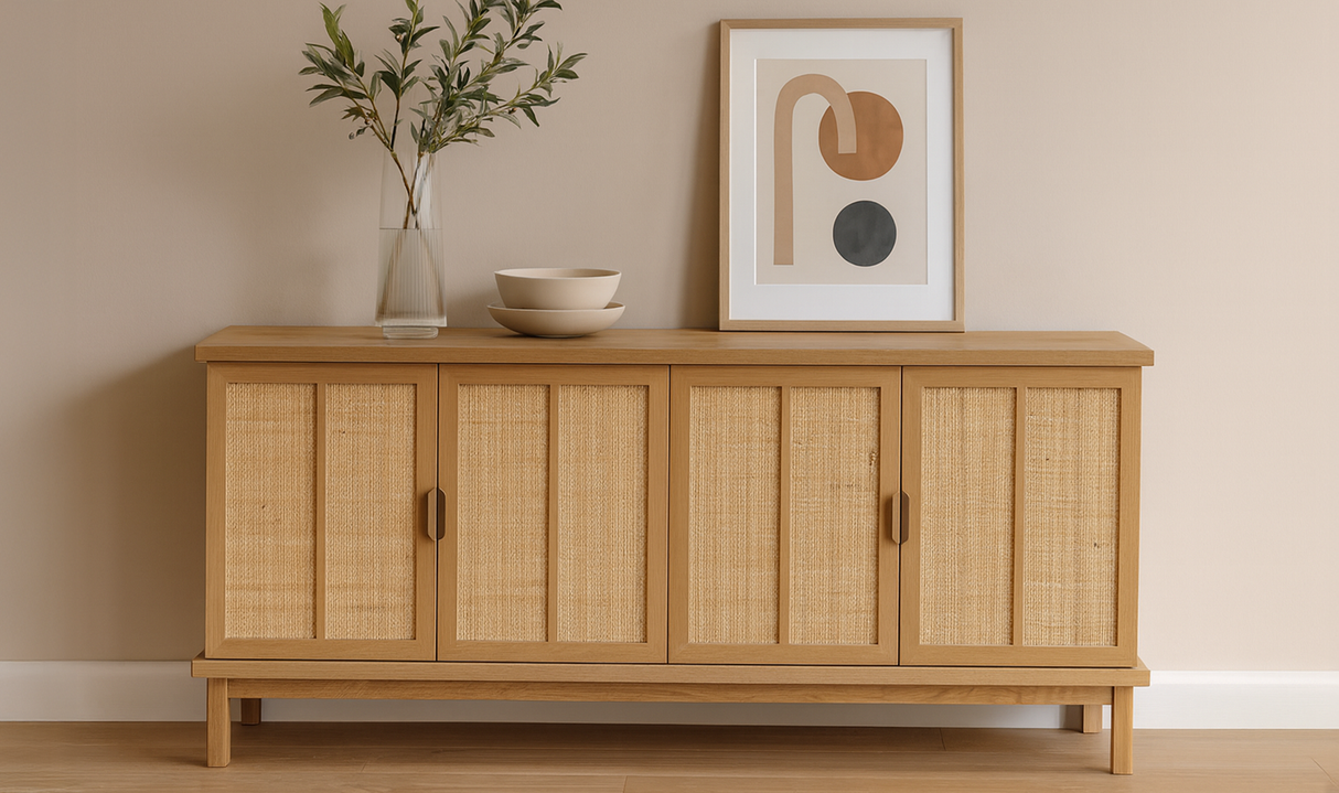 Seymour Sideboard Natural by Moe's Home at Eve Furniture