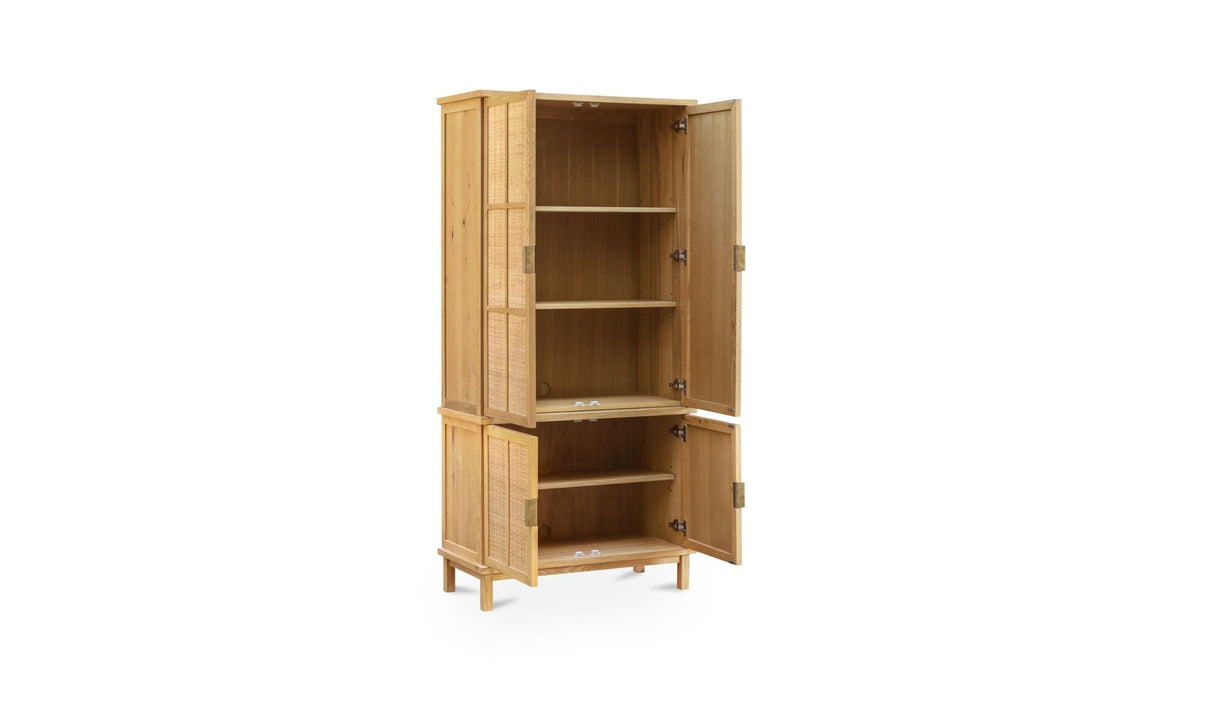 Seymour Tall Cabinet Natural by Moe's Home at Eve Furniture
