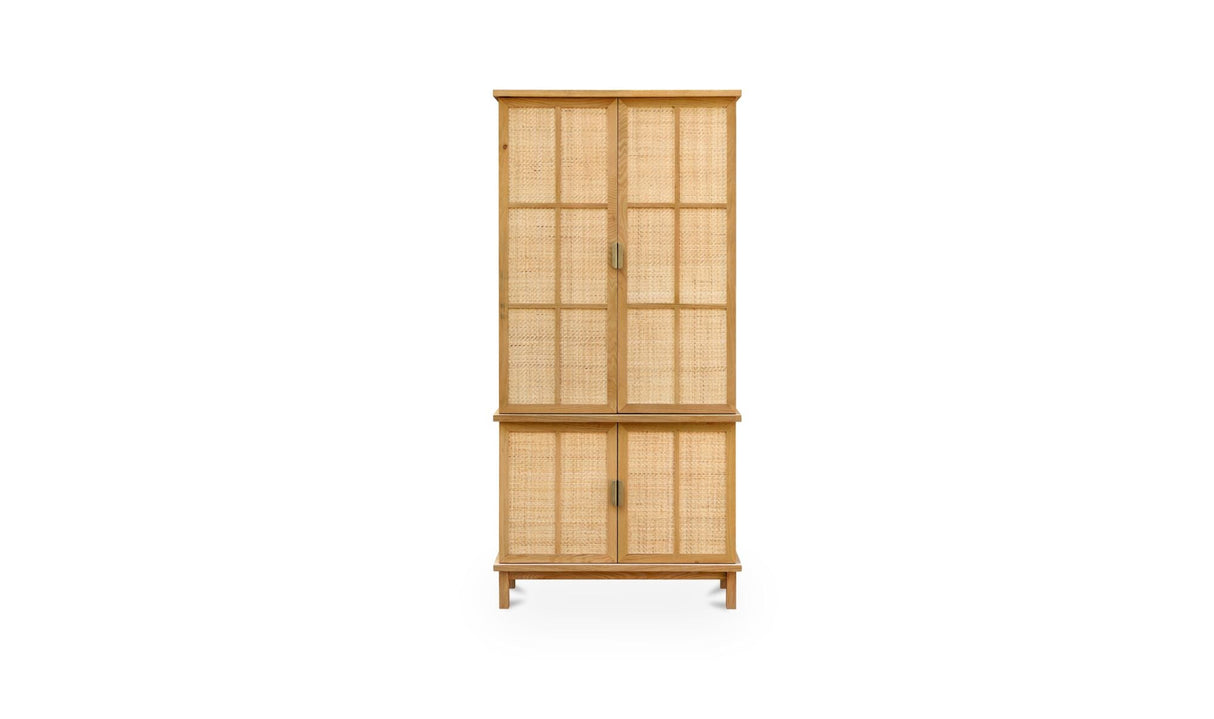 Seymour Tall Cabinet Natural by Moe's Home at Eve Furniture