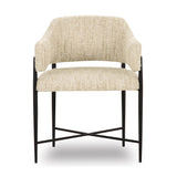 Sezanne Taupe Textured Performance Boucle Dining Chair by TOV Furniture at Eve Furniture