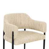 Sezanne Taupe Textured Performance Boucle Dining Chair by TOV Furniture at Eve Furniture