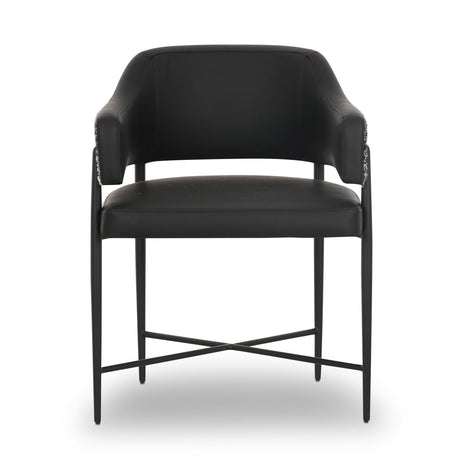 Sezanne Vegan Leather 2-Tone Dining Chair by TOV Furniture at Eve Furniture