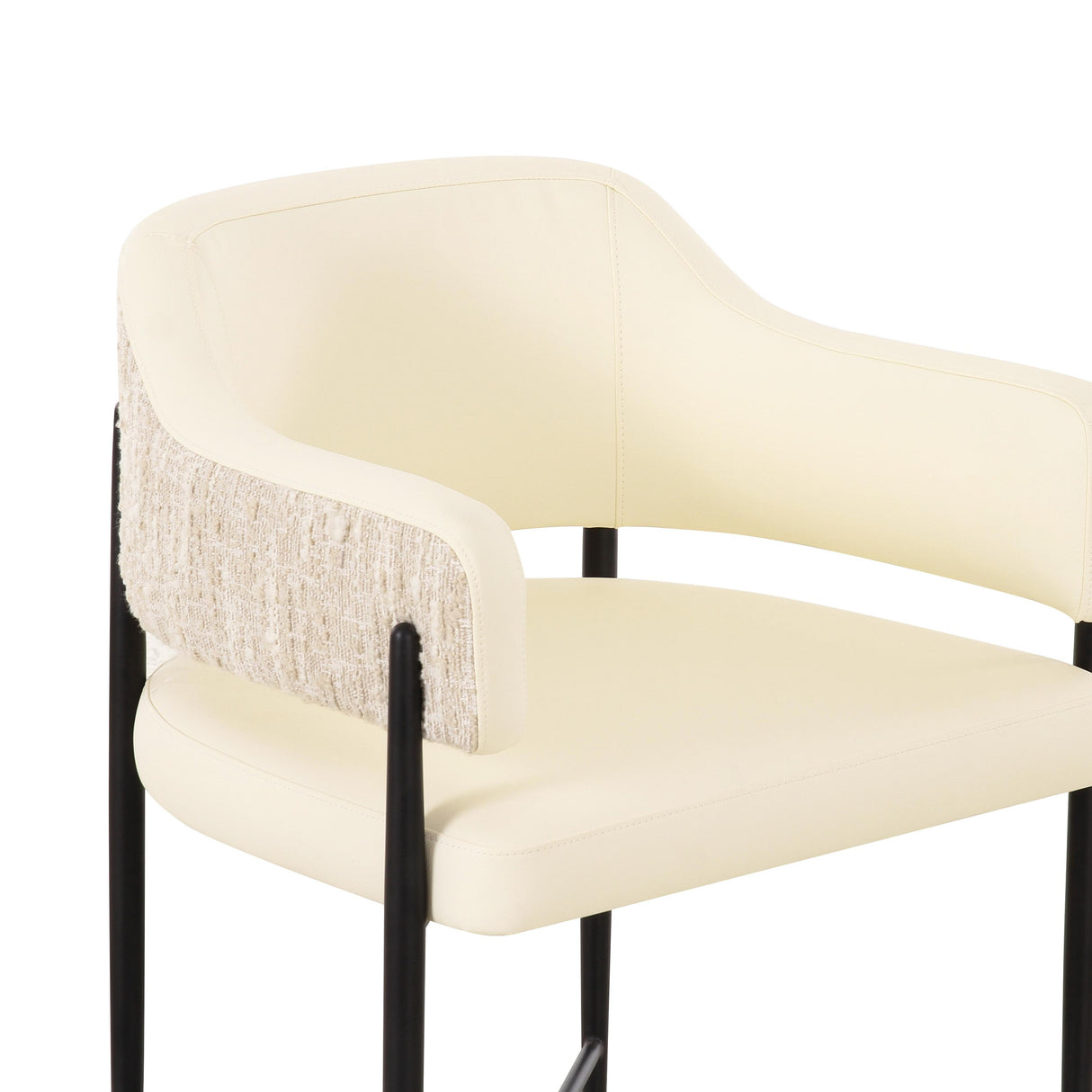 Sezanne Vegan Leather 2-Tone Dining Chair by TOV Furniture at Eve Furniture