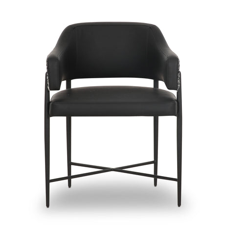 Sezanne Vegan Leather 2-Tone Dining Chair by TOV Furniture at Eve Furniture