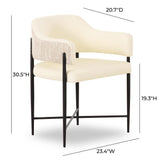 Sezanne Vegan Leather 2-Tone Dining Chair by TOV Furniture at Eve Furniture