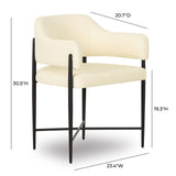Sezanne Vegan Leather Dining Chair by TOV Furniture at Eve Furniture