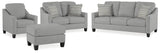 Adlai Shadow Sofa, Loveseat, Chair and Ottoman