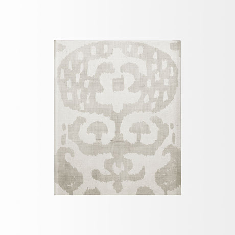 Shadow Ikat I by Chariklia Zarris a Hand Embellished Textured Canvas by Mercana at Eve Furniture