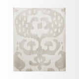Shadow Ikat I by Chariklia Zarris a Hand Embellished Textured Canvas by Mercana at Eve Furniture