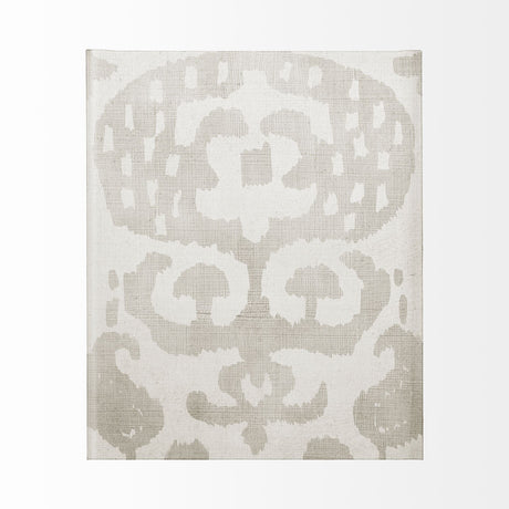 Shadow Ikat I by Chariklia Zarris a Hand Embellished Textured Canvas by Mercana at Eve Furniture
