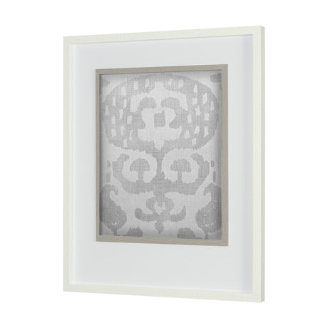 Shadow Ikat I by Chariklia Zarris a Hand Embellished Textured Framed Art Print Matted under Glass by Mercana at Eve Furniture