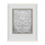 Shadow Ikat I by Chariklia Zarris a Hand Embellished Textured Framed Art Print Matted under Glass by Mercana at Eve Furniture