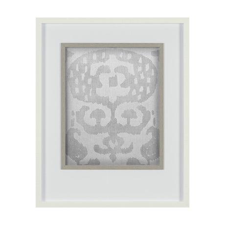 Shadow Ikat I by Chariklia Zarris a Hand Embellished Textured Framed Art Print Matted under Glass by Mercana at Eve Furniture