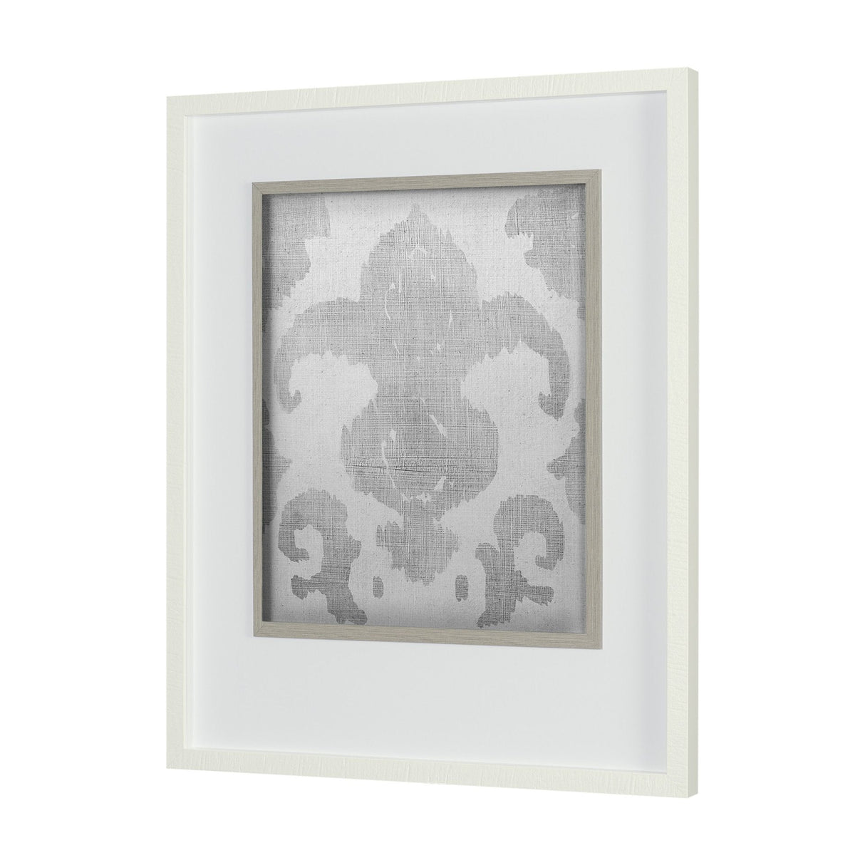 Shadow Ikat II by Chariklia Zarris a Hand Embellished Textured Framed Art Print Matted under Glass by Mercana at Eve Furniture
