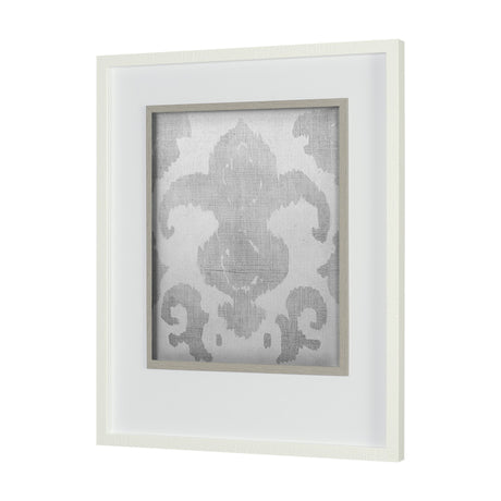 Shadow Ikat II by Chariklia Zarris a Hand Embellished Textured Framed Art Print Matted under Glass by Mercana at Eve Furniture
