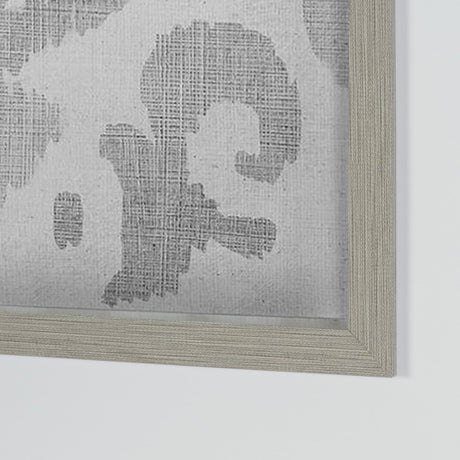 Shadow Ikat II by Chariklia Zarris a Hand Embellished Textured Framed Art Print Matted under Glass by Mercana at Eve Furniture
