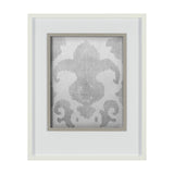 Shadow Ikat II by Chariklia Zarris a Hand Embellished Textured Framed Art Print Matted under Glass by Mercana at Eve Furniture
