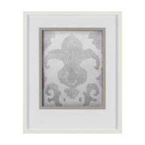Shadow Ikat II by Chariklia Zarris a Hand Embellished Textured Framed Art Print Matted under Glass by Mercana at Eve Furniture