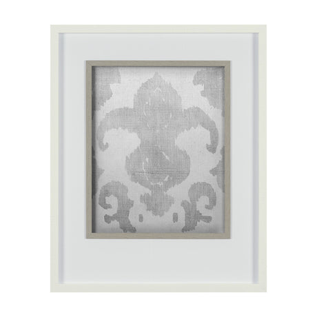 Shadow Ikat II by Chariklia Zarris a Hand Embellished Textured Framed Art Print Matted under Glass by Mercana at Eve Furniture