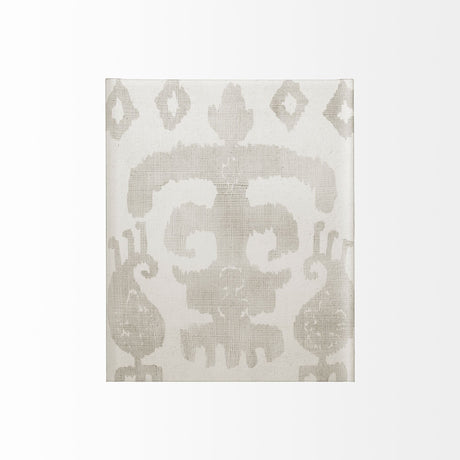 Shadow Ikat III by Chariklia Zarris a Hand Embellished Textured Canvas by Mercana at Eve Furniture