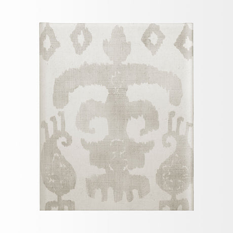 Shadow Ikat III by Chariklia Zarris a Hand Embellished Textured Canvas by Mercana at Eve Furniture