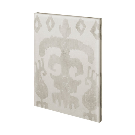 Shadow Ikat III by Chariklia Zarris a Hand Embellished Textured Canvas by Mercana at Eve Furniture