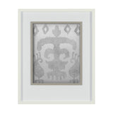Shadow Ikat III by Chariklia Zarris a Hand Embellished Textured Framed Art Print Matted under Glass by Mercana at Eve Furniture