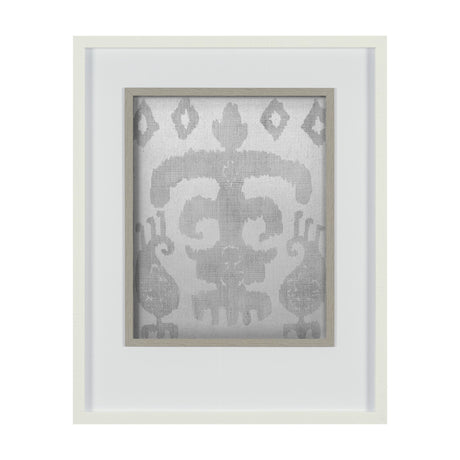 Shadow Ikat III by Chariklia Zarris a Hand Embellished Textured Framed Art Print Matted under Glass by Mercana at Eve Furniture