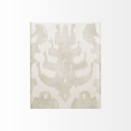 Shadow Ikat IV by Chariklia Zarris a Hand Embellished Textured Canvas by Mercana at Eve Furniture