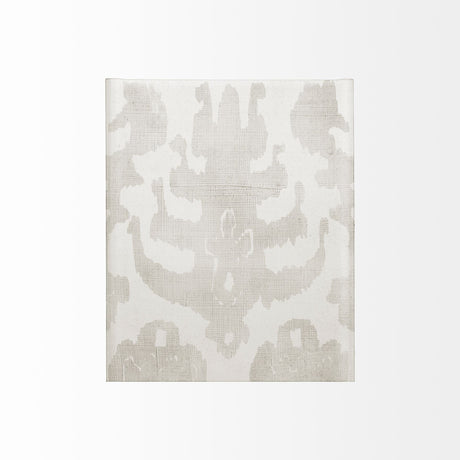 Shadow Ikat IV by Chariklia Zarris a Hand Embellished Textured Canvas by Mercana at Eve Furniture