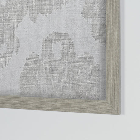 Shadow Ikat IV by Chariklia Zarris a Hand Embellished Textured Framed Art Print Matted under Glass by Mercana at Eve Furniture