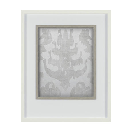 Shadow Ikat IV by Chariklia Zarris a Hand Embellished Textured Framed Art Print Matted under Glass by Mercana at Eve Furniture