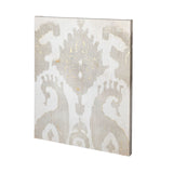 Shadow Ikat V by Chariklia Zarris a Hand Embellished Textured Canvas by Mercana at Eve Furniture