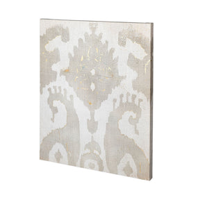 Shadow Ikat V by Chariklia Zarris a Hand Embellished Textured Canvas by Mercana at Eve Furniture