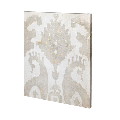 Shadow Ikat V by Chariklia Zarris a Hand Embellished Textured Canvas by Mercana at Eve Furniture