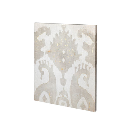 Shadow Ikat V by Chariklia Zarris a Hand Embellished Textured Canvas by Mercana at Eve Furniture