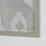 Shadow Ikat V by Chariklia Zarris a Hand Embellished Textured Framed Art Print Matted under Glass by Mercana at Eve Furniture
